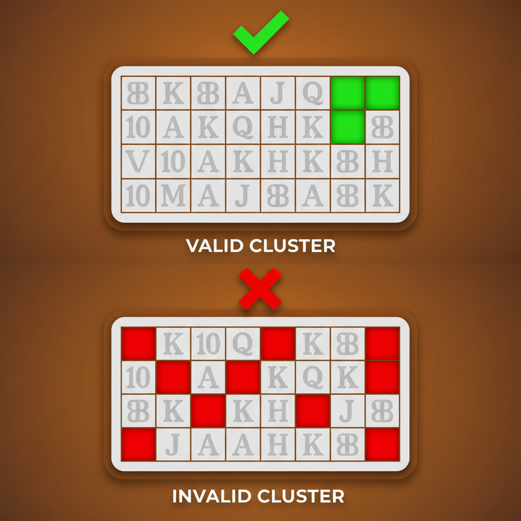 Le Cowboy cluster pays-system med sammankopplade symboler