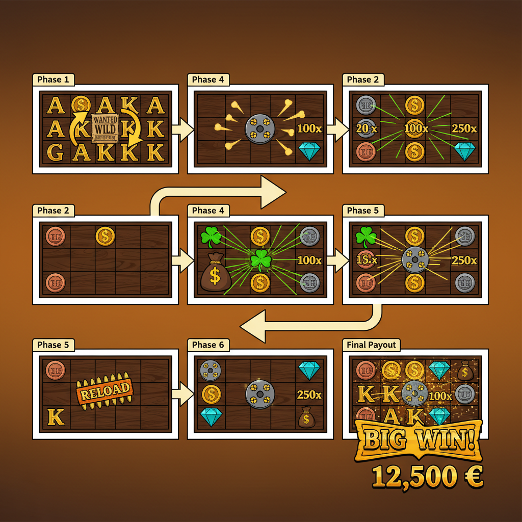 Revolver Reveal-systemets sju faser i Le Cowboy – från Wild-transformation till slutlig utbetalning