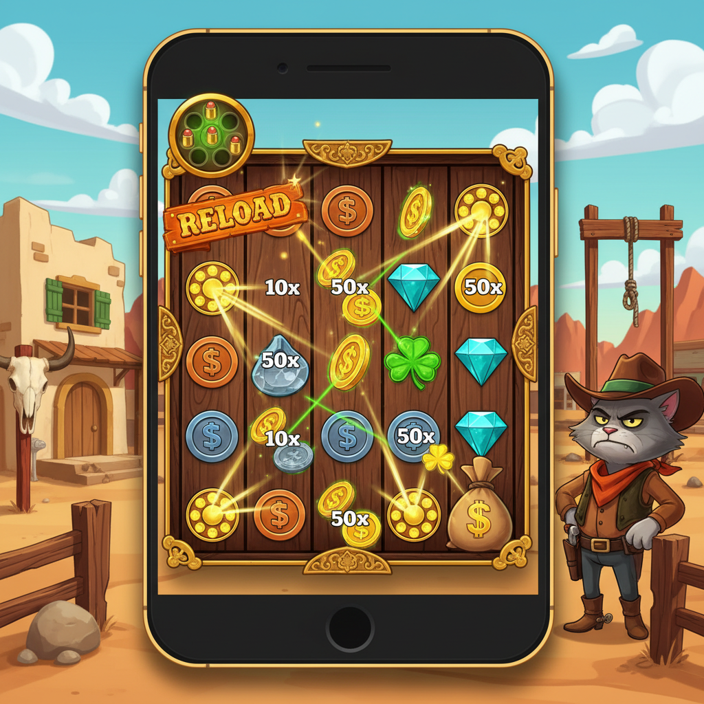 Le Cowboy – bonusrunda på mobil