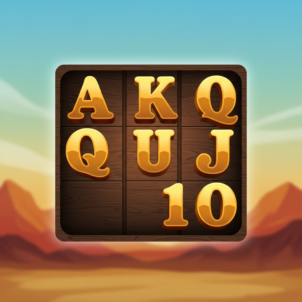 Kortsymboler A K Q J 10 i Le Cowboy — betalar 100x maximum