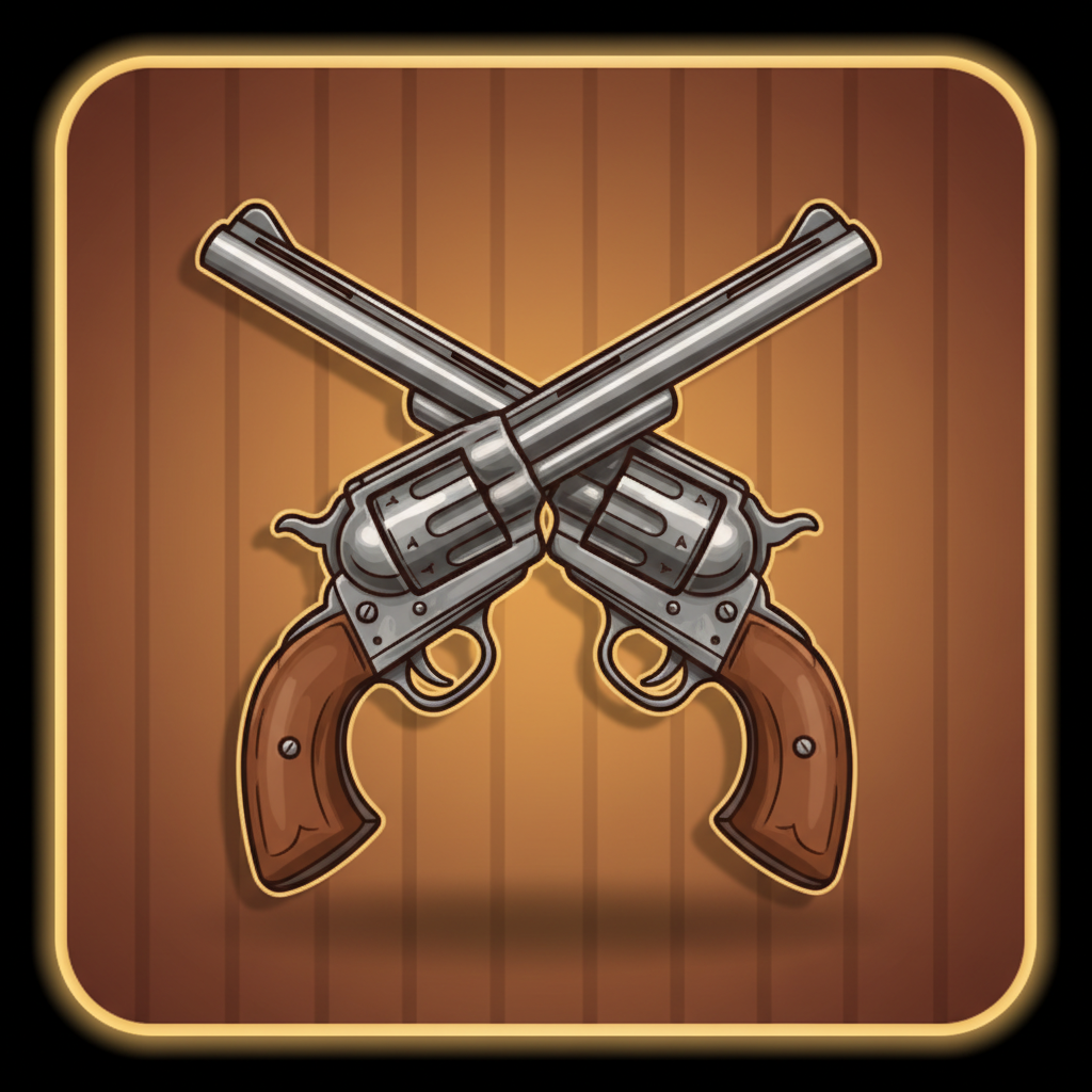 Korsade pistoler i Le Cowboy — betalar 200x maximum