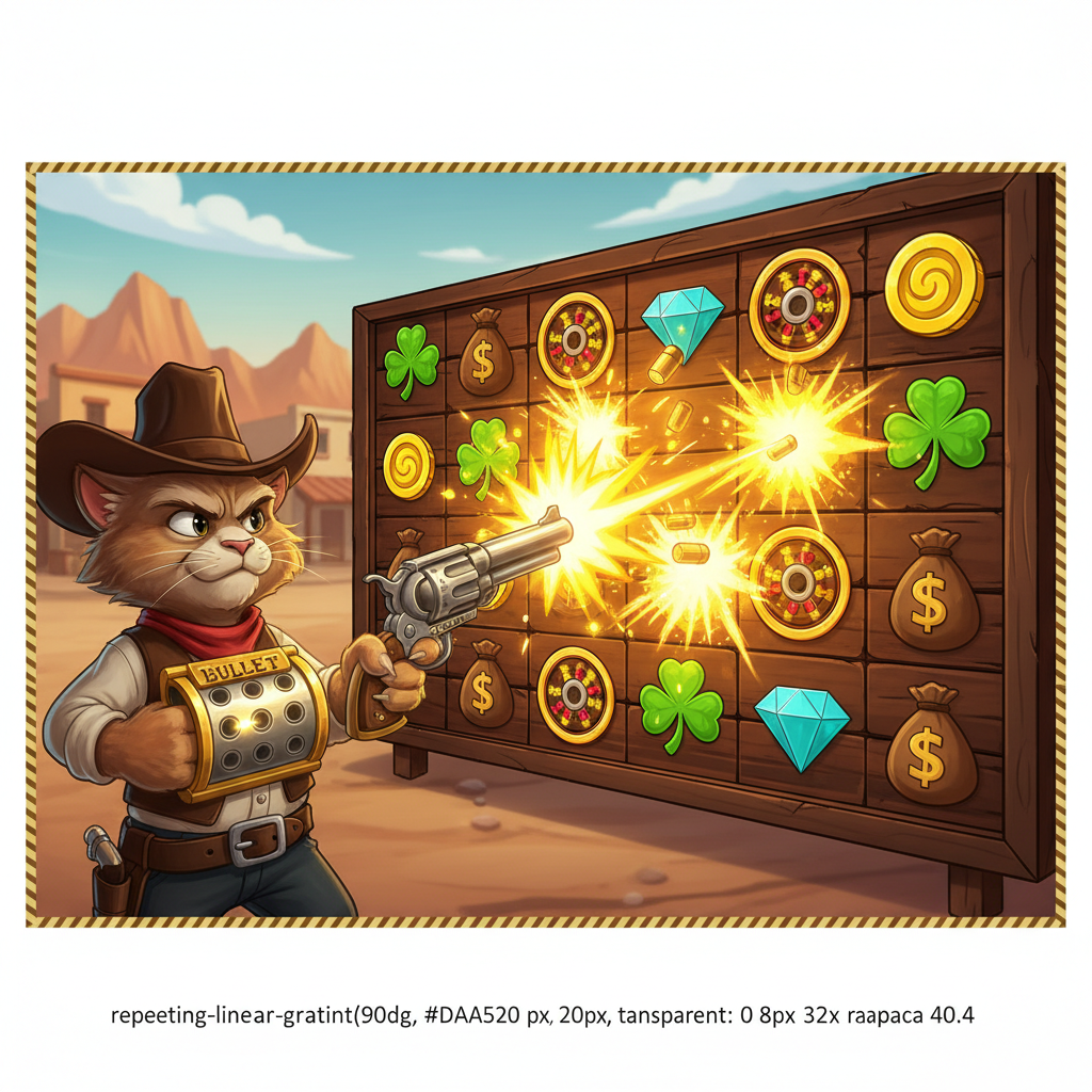 Trail of Trickery bonusläge i Le Cowboy med Bullet Collector som samlar kulor under free spins